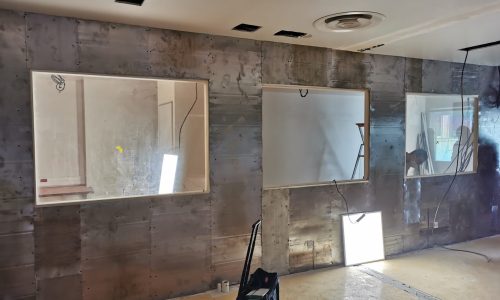 rouleau de plomb mural avec chassis anti x 3