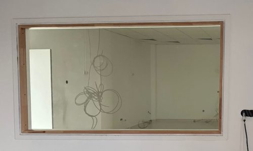 chassis vitre plombe